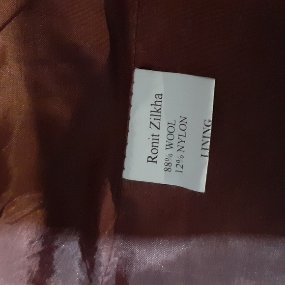 Ronit Zilkha Women's Suit 2 pc Set Wool Jacket Blazer Christmas Holiday Size 12 - Picture 5 of 10